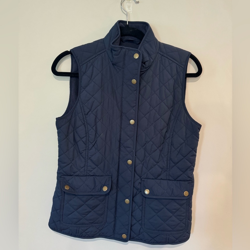 Talbots Fleece-lined Navy Blue Vest